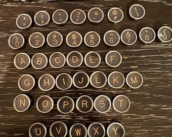 Key to the Past: Vintage Typewriter Key - Full Set of Royal Keys as Pictured Lot 1