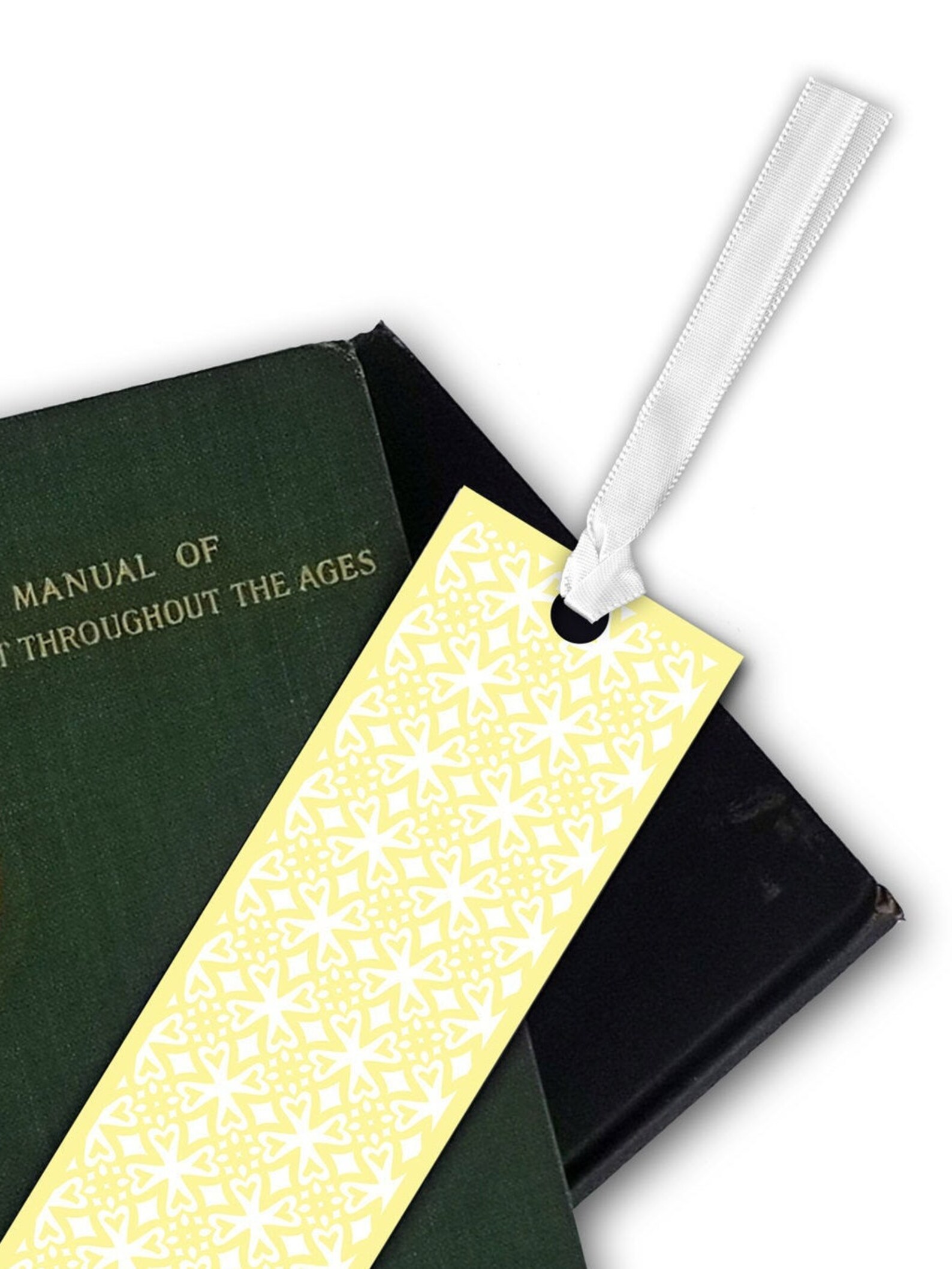 Bookmark With Ribbon Laminated Bookmark Bookmark for Books Etsy