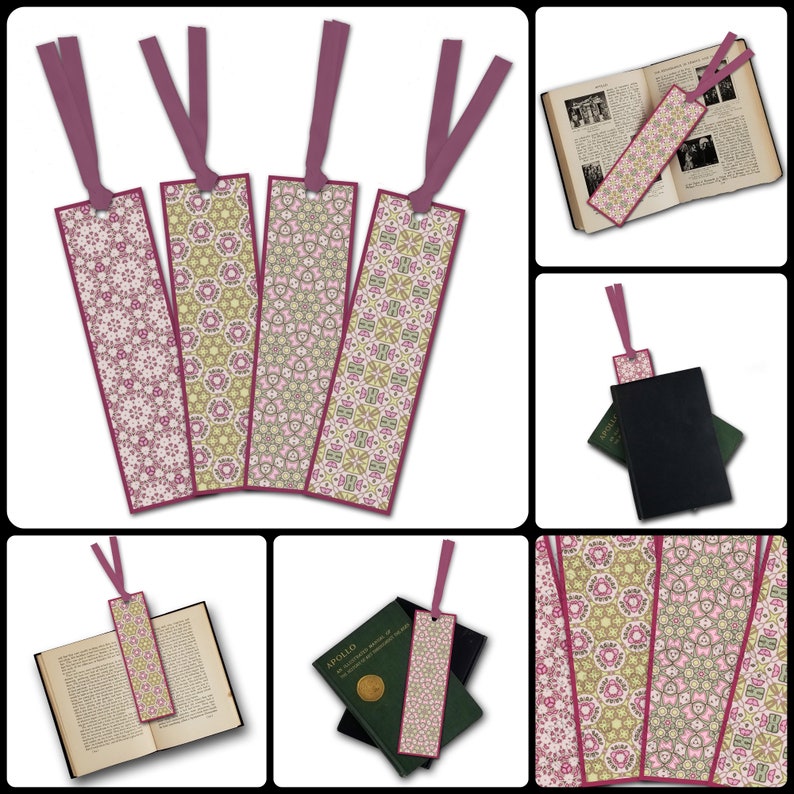 Laminated Bookmark With Ribbon Laminated Paper Bookmark for Etsy