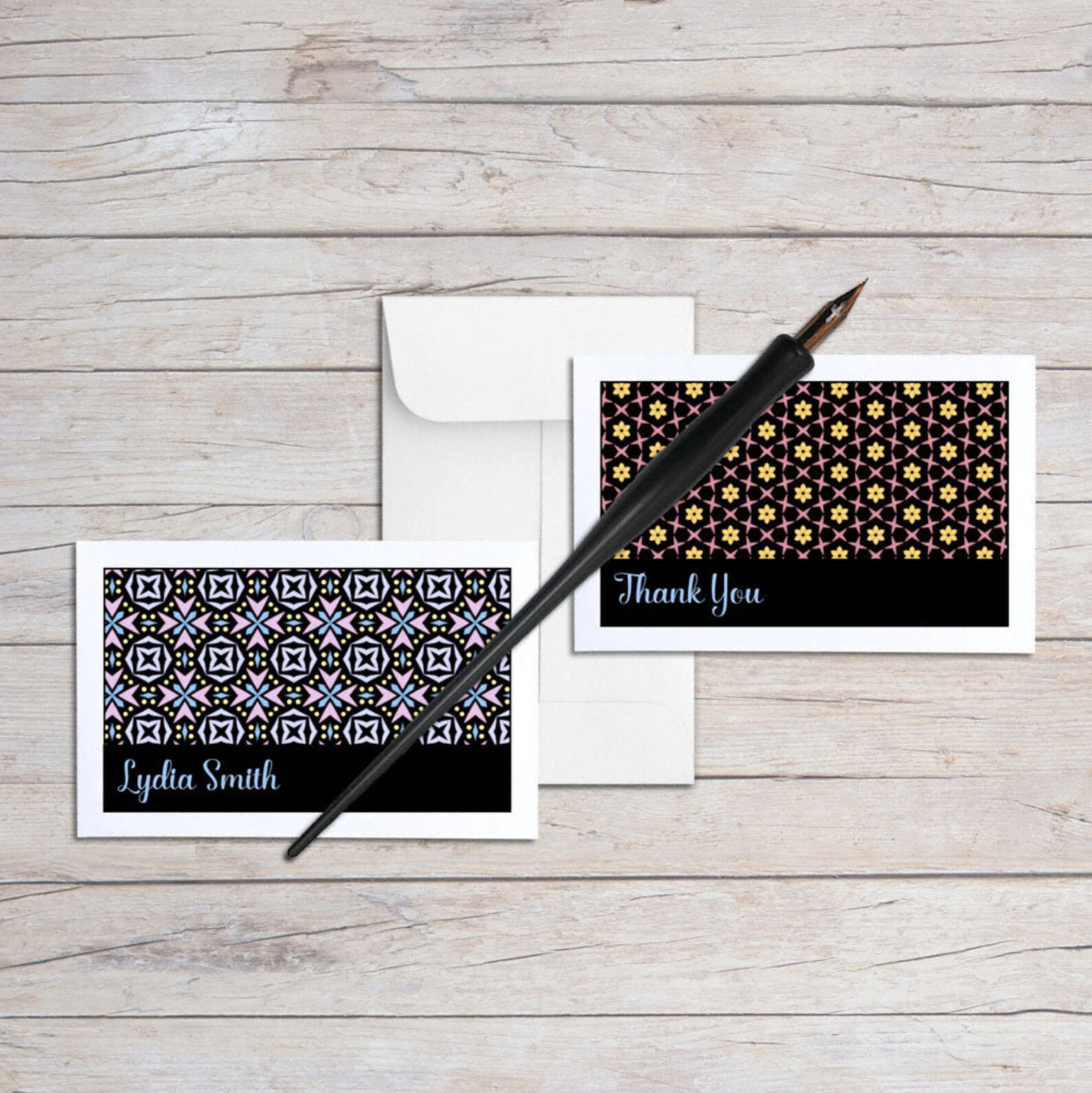 Personalized Gift Enclosure Cards Personalized Note Card Set Etsy