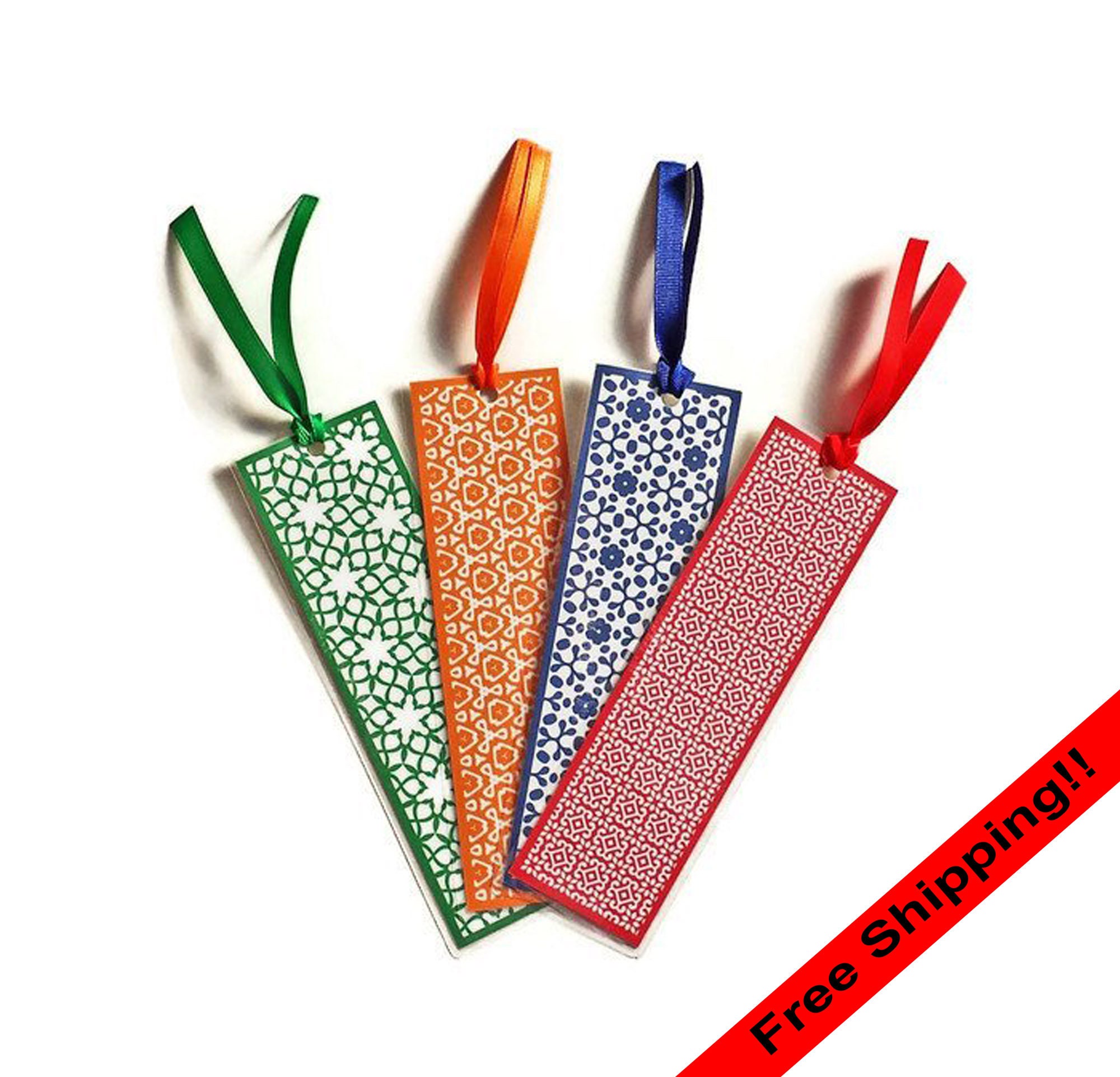 Laminated Bookmark Set Paper Bookmark For Teacher Etsy