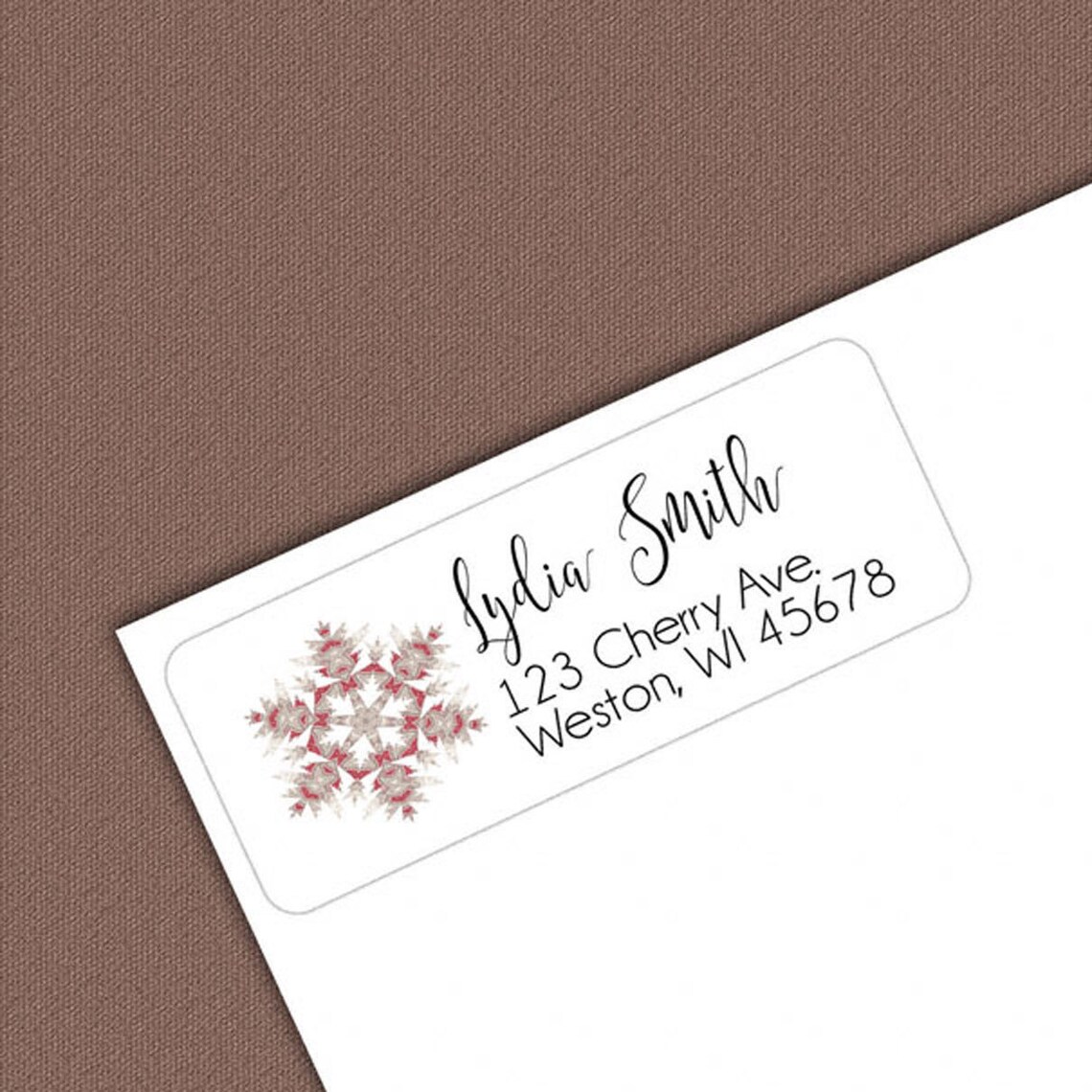 Christmas Personalized Address Labels Custom Self Stick Etsy