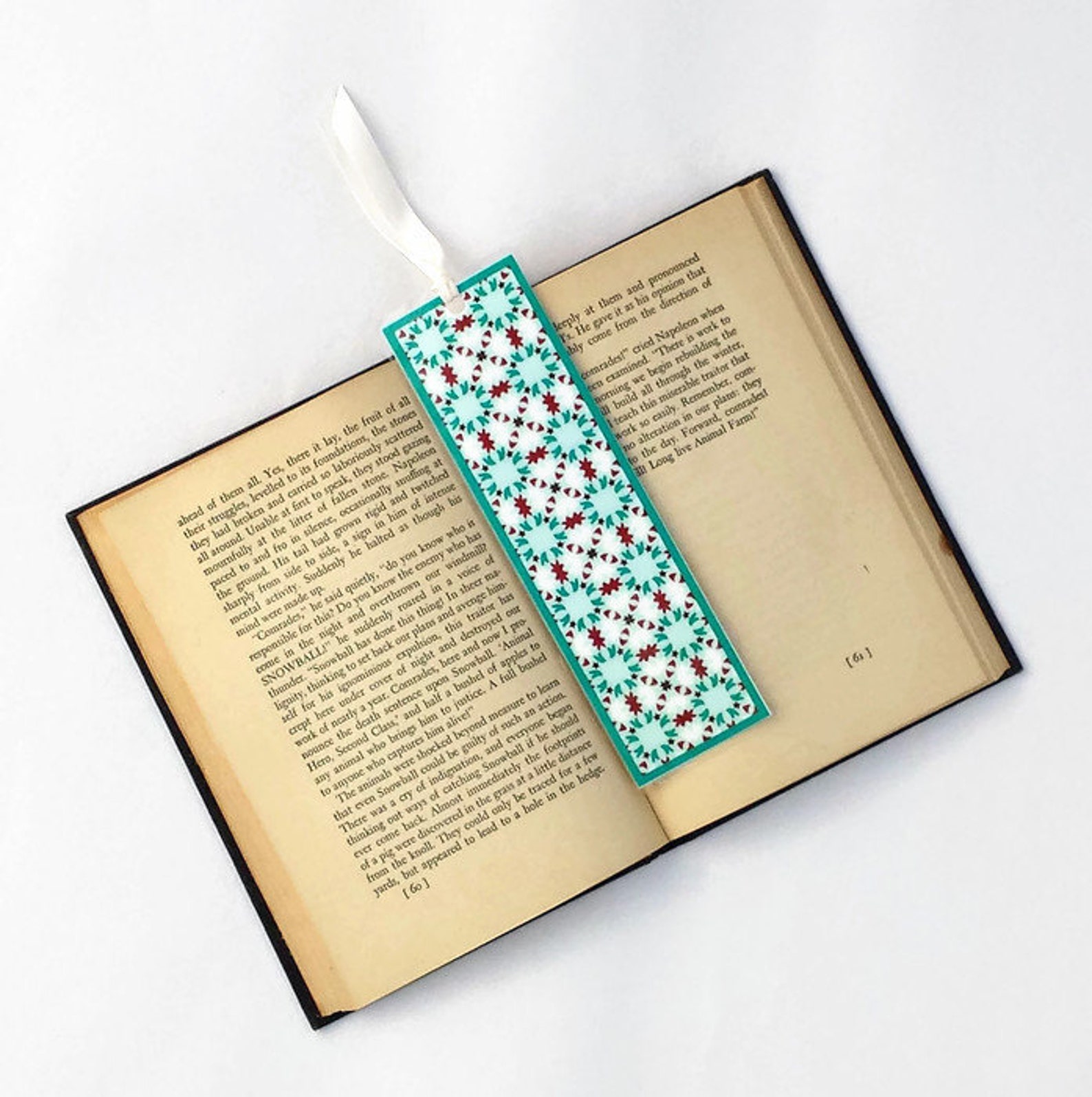 Laminated Bookmark Book Club Party Favors Paper Bookmark in Etsy