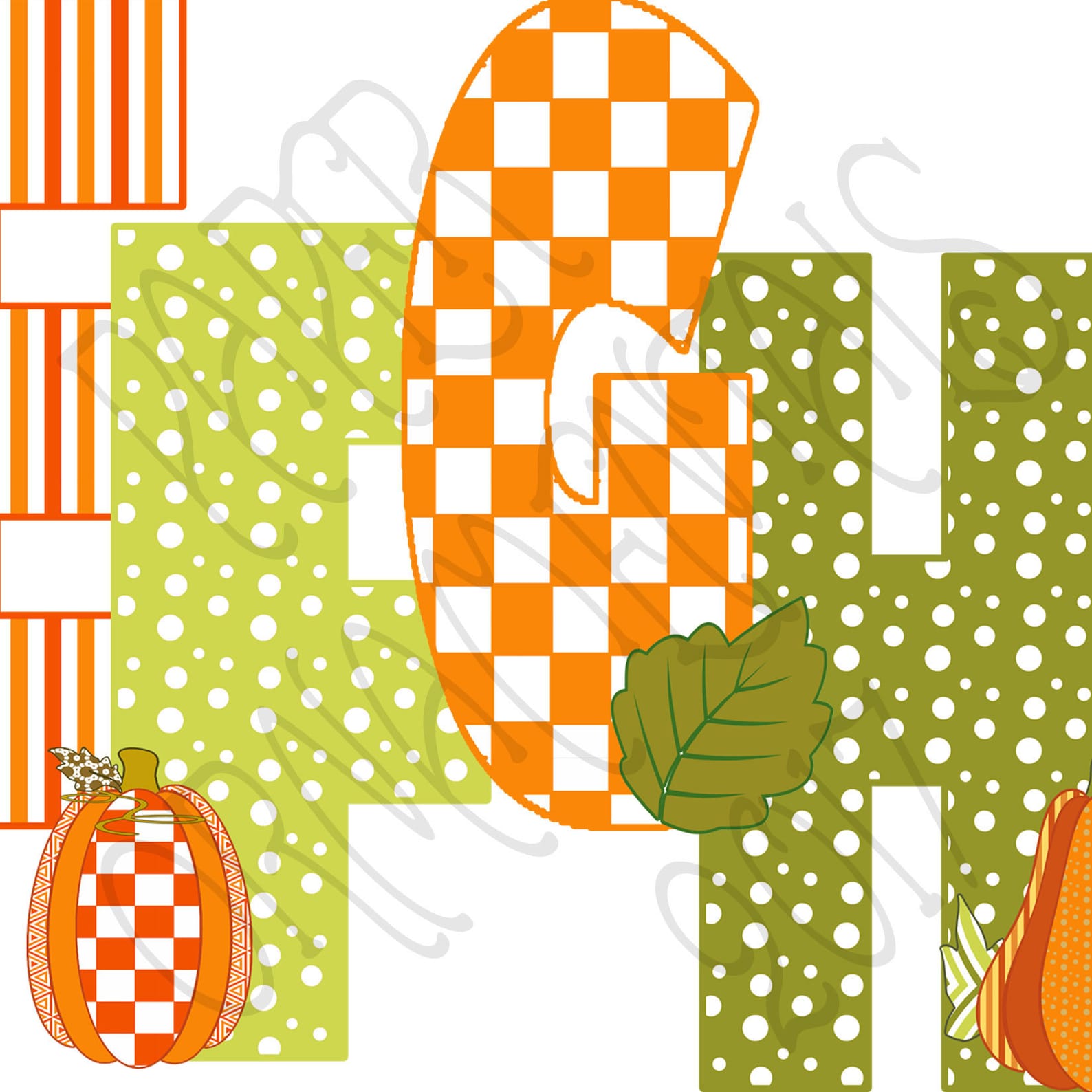 Alphabet Clip Art in Autumn Colors Printable Alphabet Letters Etsy