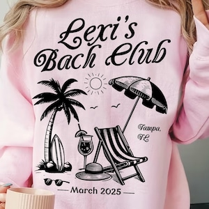 Beach Bachelorette Party PNG: Tropical Vacation Design (Digital Download)