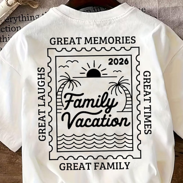Family Vacation 2026 PNG SVG, Beach Trip Design, Making Memories Together, Family Travel Svg, Family Weekend 2026 Svg