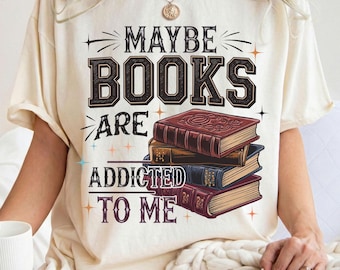 Misschien boeken zijn verslaafd aan mij png, grappige boekenliefhebber kikker png, retro leesgrage cadeaubestand, vintage gestapeld boek digitale kunst, retro boekenwurm