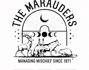 The Marauders PNG SVG, Marauders Fantasy Clipart, Wizard Movie PNG, Bookish Shirt Png, Fantasy Book Shirt