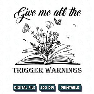 Dame todas las advertencias de contenido sensible (PNG), Romance oscuro literario (PNG), Academia oscura, Club de lectura picante, Diseño de advertencias de contenido sensible, Descarga digital