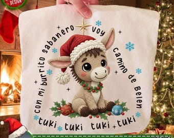 Mi Burrito Sabanero Mexikanische Knüpfgarn häkeln Png, Tuki Tuki Esel Latein Weihnachten Design, Spanische Weihnachten, Feliz Navidad Png