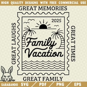 Family Vacation 2025 PNG SVG, Family Trip Png, Family Beach Trip Png, Family Vacation Shirt Png, Vacation Png, Travel Png