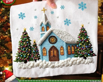 Yarn Crochet Church Christmas PNG SVG, Religious Christian PNG, Faith Christmas Png, Preppy Christian Christmas Png, Digital Download