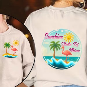 Sunshine State of Mind PNG, Retro Summer Sublimation, Popular Trendy Summer, Sunshine Png, Preppy Summer Design Png