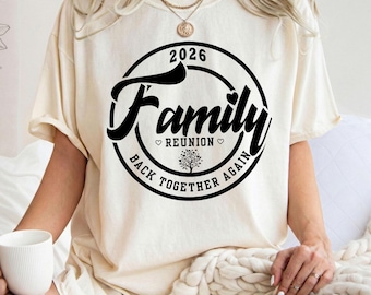 Albero genealogico della riunione di famiglia 2026 Png, Design dell'albero genealogico, Vacanza in famiglia, Design della maglietta della riunione di famiglia