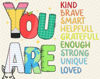 Eres amable PNG SVG: agradecimiento a los maestros, garabatos escolares (descarga digital)