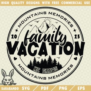 Custom Family Vacation Png, Family Vacation Trip 2025 Png, Family Trip Png, Family Beach Trip Png, Travel Png, Summer Vacations