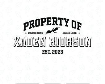 Xaden Riorson PNG SVG, Personalized Year Design, Fourth Wing Xaden Riorson Png, Fourth Wing Png, Bookish Fantasy, Basgiath War College