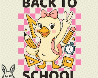 Dummer Gans Back to School PNG SVG: Retro Humor Grafik (digitaler Download)