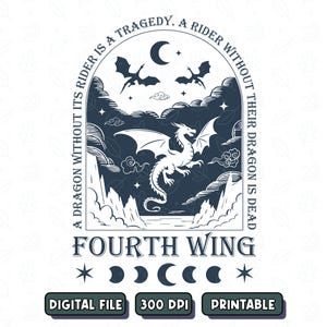 Fourth Wing Dragon PNG SVG, Tairn Andarna Sgaeyl PNG, Bookish Svg, Dragon Rider Clipart, Violet Sorrengail, Xaden Rior, Digital Download