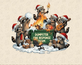 Dumpster Fire Response Team PNG, Custom Name Christmas Design, Funny Response Team Design, Holiday Gift for Co-Workers & Friends