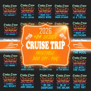 84+ Funny Cruise 2026 PNG Bundle, Most Likely To Cruise Tee, Cruise 2026 Shirt, Cruise Birthday, Cruising Shirt, Our First Cruise