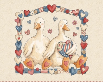 Country Farmhouse Duck Png, Vintage Goose Design, 90s Retro Goose Couple Shirt, Goose Sweatshirt Design