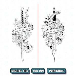 You Do Not Yield PNG SVG, Terrasen Fireheart Png, Throne Of Glass Png, Aelin Galathynius Png, Bookish Gift Png