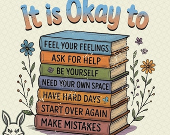 Libros motivacionales PNG: Afirmaciones positivas, concienciación sobre la salud mental (Descarga digital)