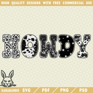 Western Country Cowgirl Howdy PNG SVG, Howdy Sublimation, Leopard Western Png, Howdy, Western Png, Western Cowgirl Png, Western Shirt Png