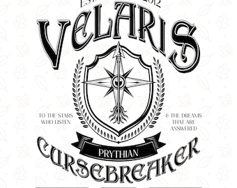 Velaris Cursebreaker PNG SVG, ACOTAR Night Court Shirt Design, The Bat Boys Png, Velaris Book Lover Digital File, Velaris Acotar Png