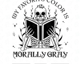 Lettore di libri moralmente grigio PNG SVG, regalo per amanti dei libri, regalo per lei, regalo per lettori
