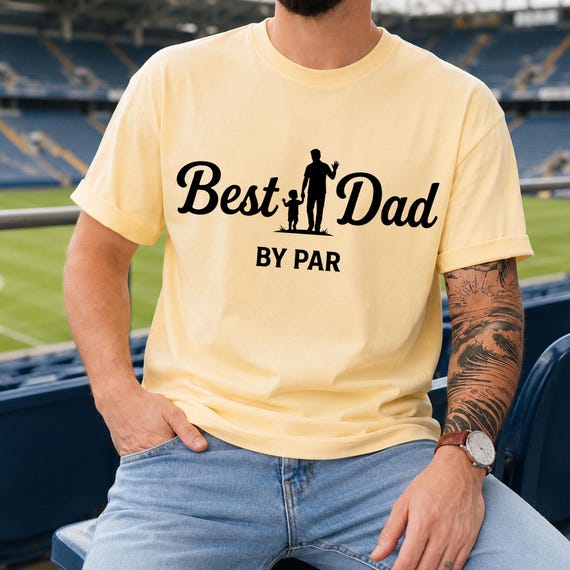 Best Dad By Par Png, Golf Dad Png, Father And Son Golf Png, Funny Father’s Day Golf Png, Fathers Day Gift, Embroidery Golf Png