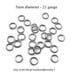 Pkg of 100 - 5mm Brass Jump Rings - 21 Gauge - Gold Plated or Silver Plated Jump Rings - Bulk Jewelry Supplies - Jewelry Findings