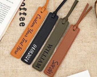 Personalized Leather Bookmark, Mom Birthday Gift, Custom Name Bookmark, Special Gift for Mom, Unique Mother's Day Gift Idea for Her