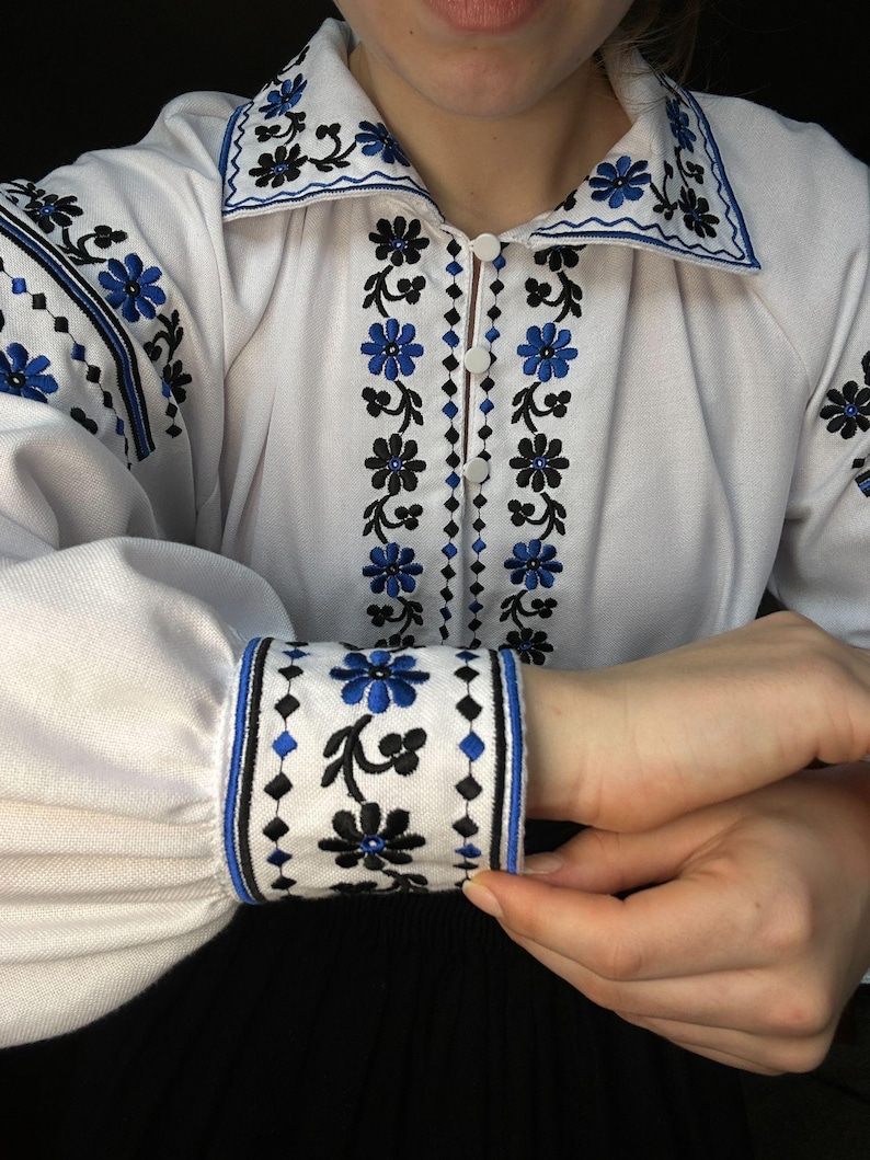 Ukrainian blouse vyshyvanka , peasant blouse,Ukrainian style,embroidered shirt ethnic style Ukrainian clothing , Vyshyvanka women's Volyn