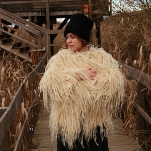 Shaggy Wool Coat - Etsy