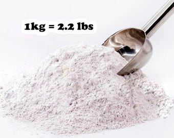 Calcium Oxide Powder 1kg - 2.2 lbs CaO Quicklime Lime Lime Pure Natural Whitewash for Trees Sanitary White Selection Facility Wallwashing