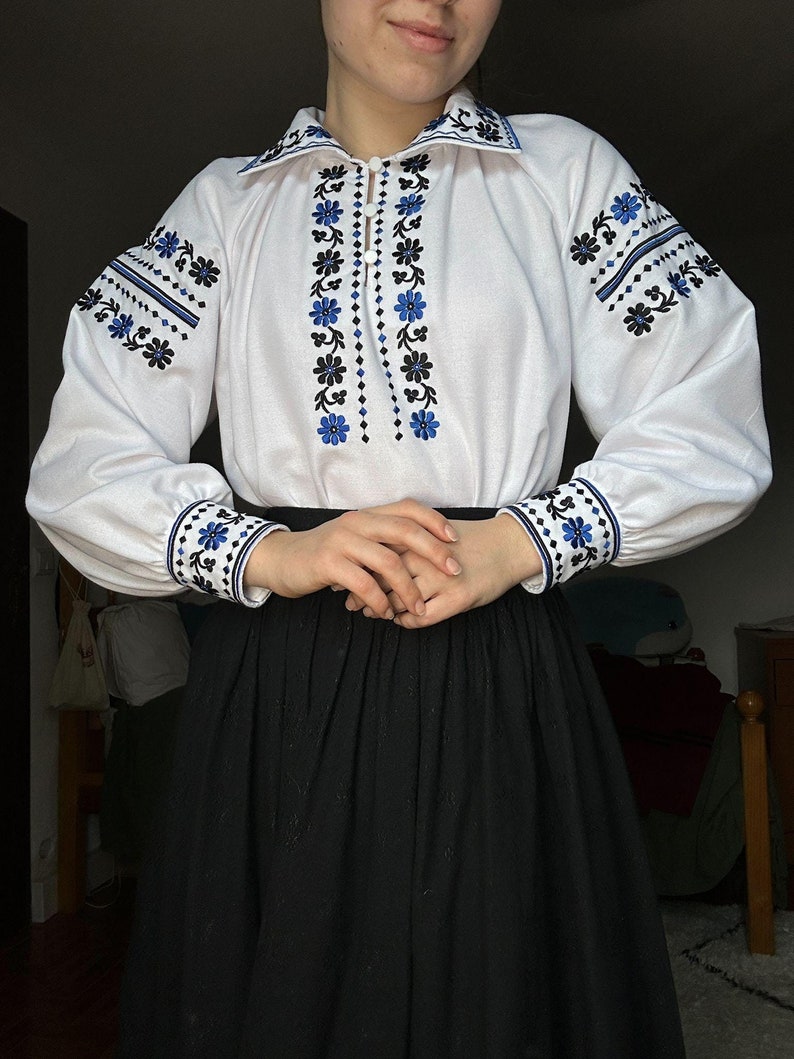 Ukrainian blouse vyshyvanka , peasant blouse,Ukrainian style,embroidered shirt ethnic style Ukrainian clothing , Vyshyvanka women's Volyn