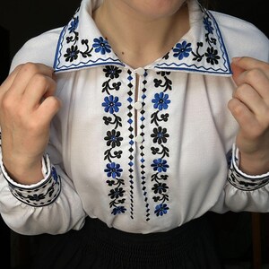 Ukrainian blouse vyshyvanka , peasant blouse,Ukrainian style,embroidered shirt ethnic style Ukrainian clothing , Vyshyvanka women's Volyn