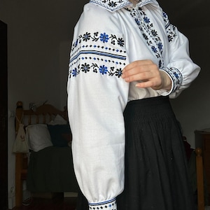 Ukrainian blouse vyshyvanka , peasant blouse,Ukrainian style,embroidered shirt ethnic style Ukrainian clothing , Vyshyvanka women's Volyn