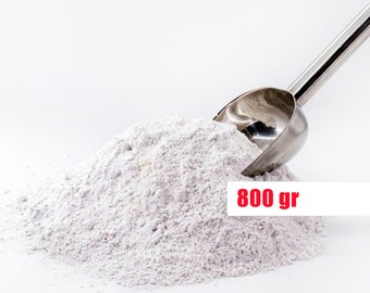 Polvo de óxido de calcio 800 g - 1,75 lbs CaO Cal viva Cal Cal pura Blanqueador natural para árboles Selección de blanco sanitario Instalación Lavado de paredes