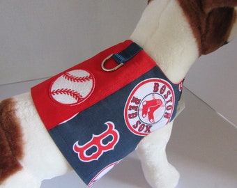red sox dog harness