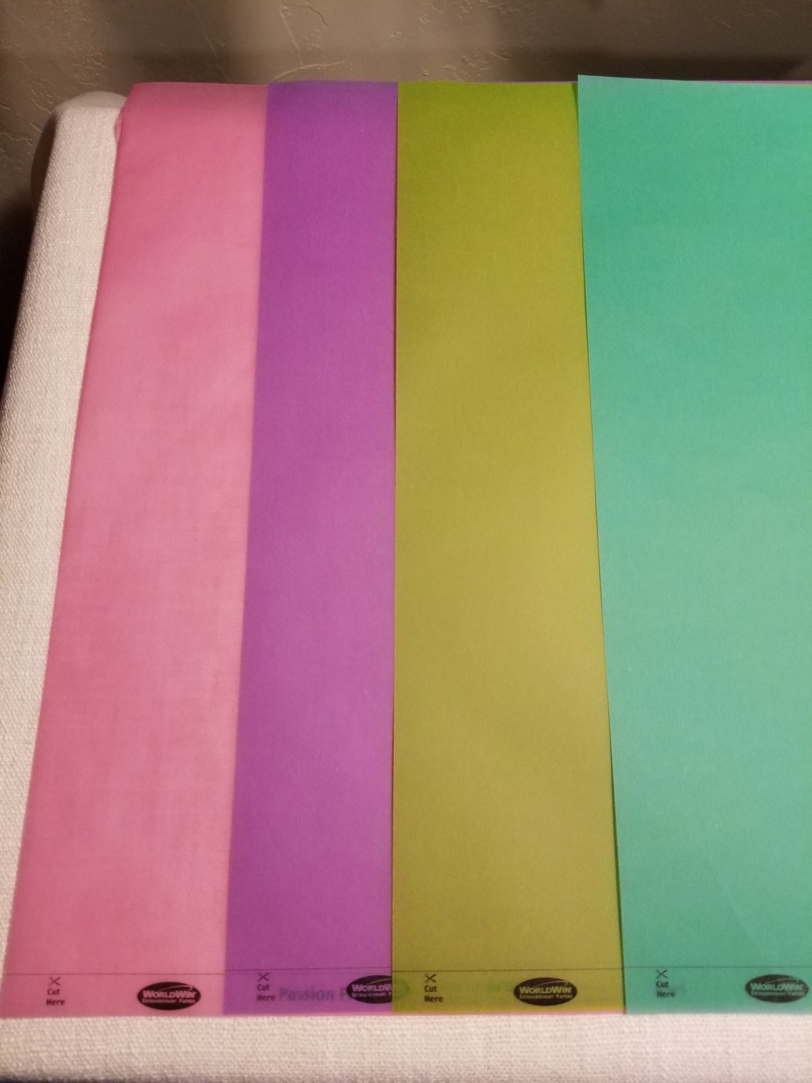 12x12 Vellum Pack 10 Sheets Choose Your Color or Mixed Etsy