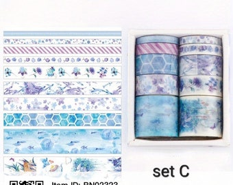 CLEARANCE SALE - Washi Tape Set of 10 Rolls - Many Patterns
