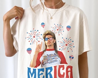 Camiseta Joe Dirt Merica, Camiseta do Dia da Independência, Camiseta do Quatro de Julho, Camiseta Joe Dirt 4 de Julho, Camiseta de Fogos de Artifício