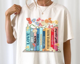 Shirt Vruchten van de geest Galaten, christelijke shirts, bijbelvers vrouwenshirt, schriftshirt, religieus cadeau
