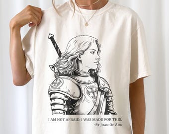 Camisetas cristãs de Santa Joana d'Arc, Camiseta de santo católico, Camiseta de vestuário cristão, Presentes para o Dia das Mães
