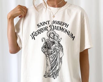 Camiseta Católica São José Terror dos Demônios, Camiseta São José Operário, Camiseta Católica Tradicional, Presente Cristão