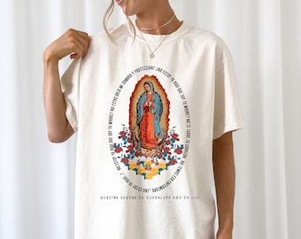 Virgin of Guadalupe Vintage Shirt Virgin Mary Shirt, Catholic Gift, Religious Shirt, Bible Verse Shirt, Mother Mary Shirts