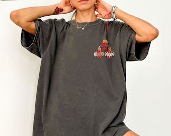 Camiseta com os Três Corações de Jesus, Maria e José, Camiseta com Versículo Bíblico, Camiseta Católica, Presente para Madrinha, Presente para Mãe Católica, Oração Católica